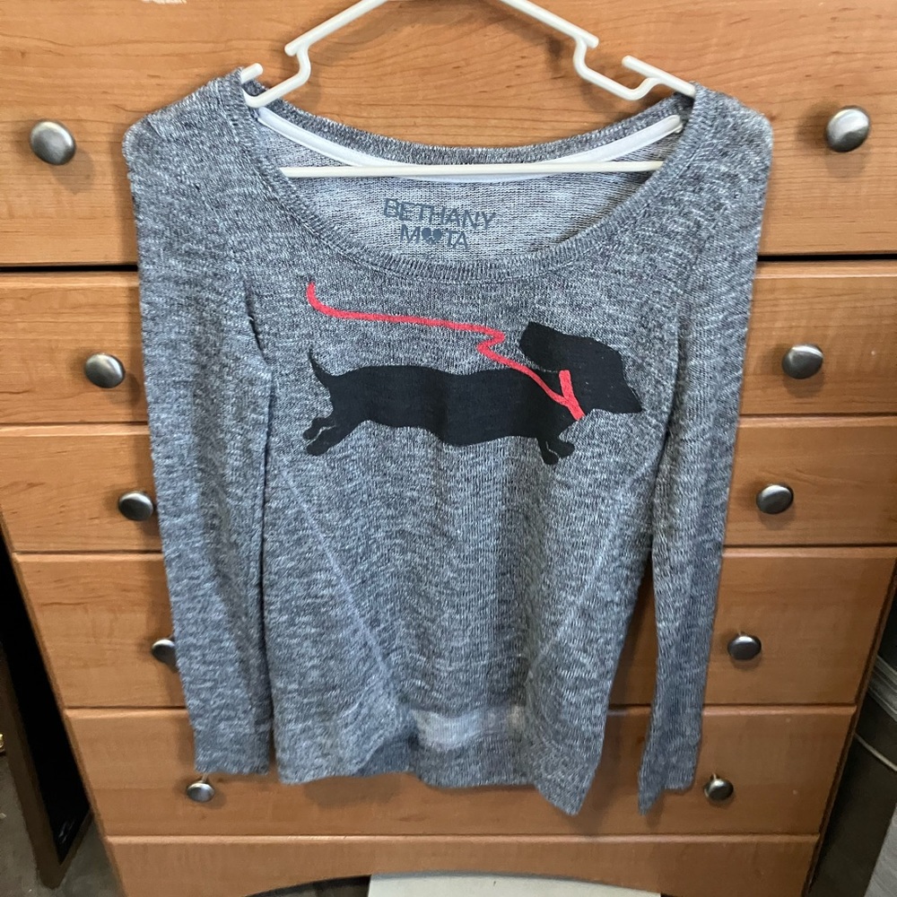 Bethany Mota Dachshund Lightweight Sweater